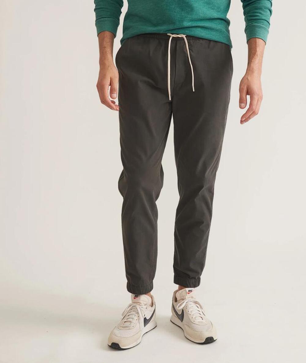 MARINE LAYER Men's Saturday Breeze Jogger Size M In Faded Black